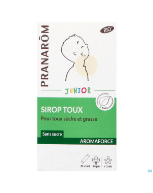 Pranarom aromaforce sirop toux enf. dm sach 20x5ml