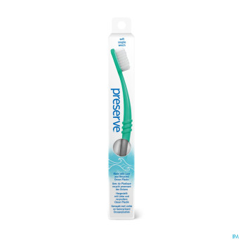 Preserve ocean plastic brosse dents soft gris