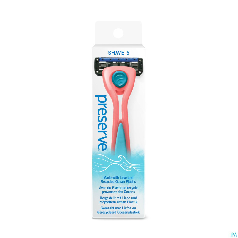 Preserve ocean plastic rasoir corail