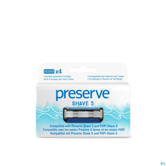 Preserve ocean plastic lames rasoir 4