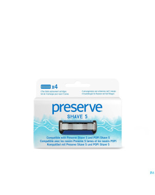 Preserve ocean plastic lames rasoir 4