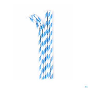 Preserve ocean plastic pailles compostabl. bleu 50