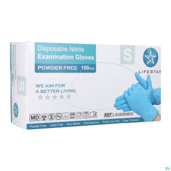 Nitril examination gloves small 100