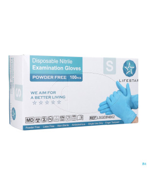 Nitril examination gloves small 100