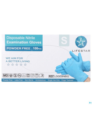 Nitril examination gloves small 100
