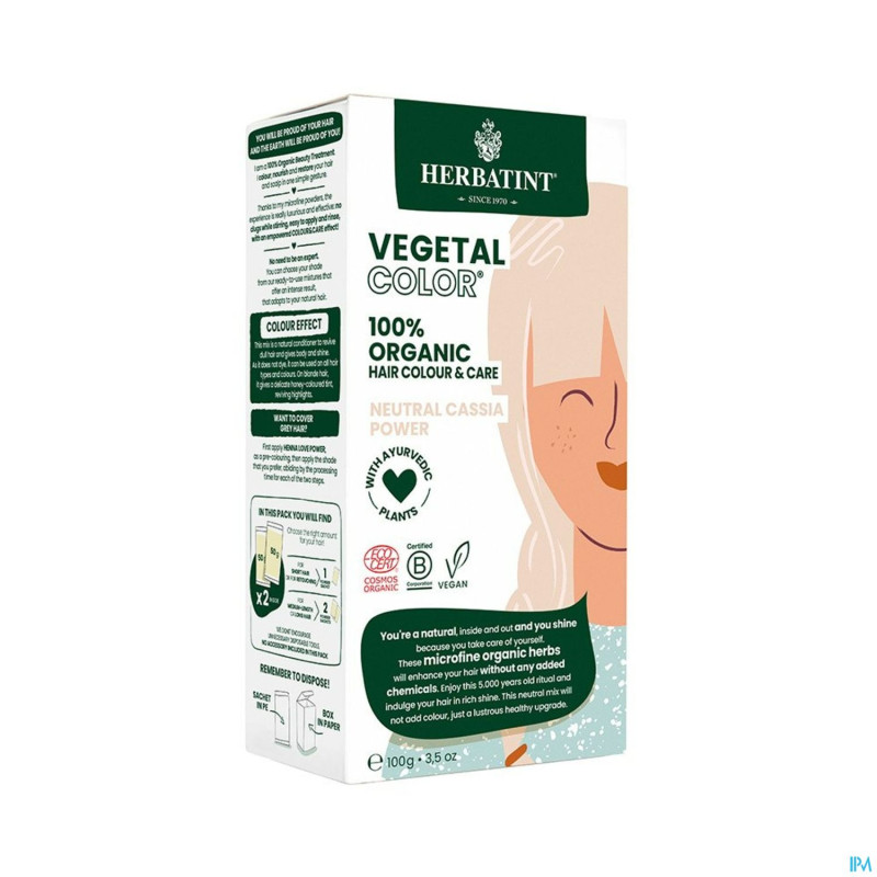 Herbatint vegetal color eco neutr.cassia pow.100ml