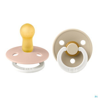 Bibs 3 sucette duo glowindark vani/blush 2