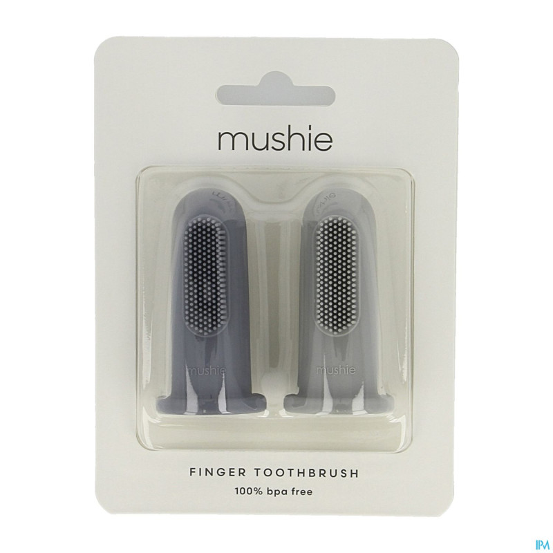 Mushie brosse dent bebe duo stone 2
