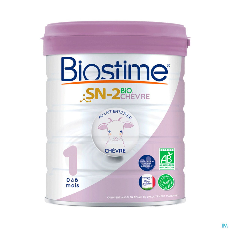 Biostime sn-2 bio plus lait chevre 1er age    800g
