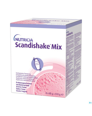 Scandishake mix fraise    sach 6x85g