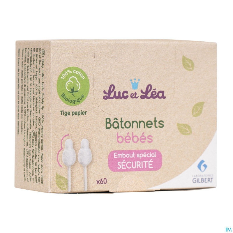 Luc&lea batonnets embout ouates bebe bambou    60