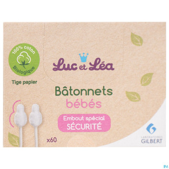 Luc&lea batonnets embout ouates bebe bambou    60
