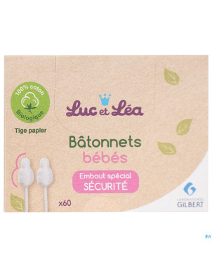 Luc&lea batonnets embout ouates bebe bambou    60