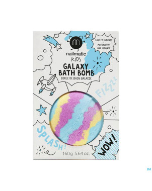 Nailmatic kids boule bain bleu-jaune-rose    160g
