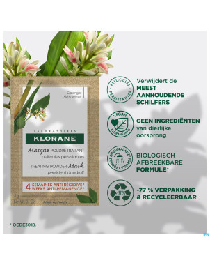 Klorane capil. masque pdr traitant galanga    8x3g