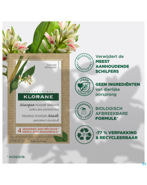 Klorane capil. masque pdr traitant galanga    8x3g