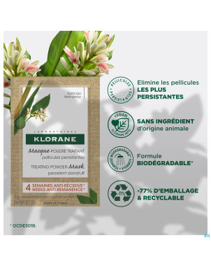 Klorane capil. masque pdr traitant galanga    8x3g