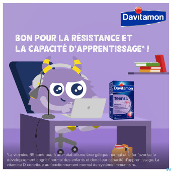 Davitamon teens fraise    comp 60