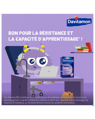 Davitamon teens fraise    comp 60