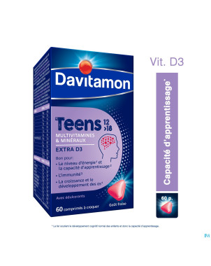 Davitamon teens fraise    comp 60