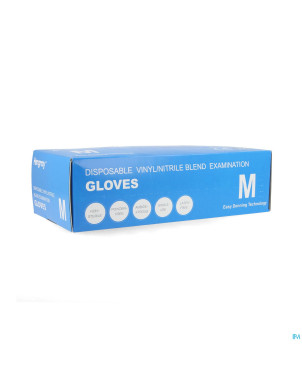 Gants nitrile/vinyl blended m   100