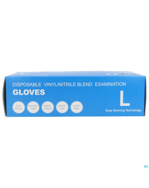 Gants nitrile/vinyl blended l   100