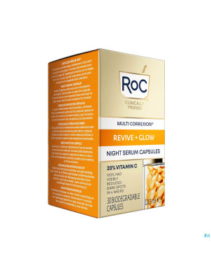 Roc multi correx. revive&glow vit c night  caps 30