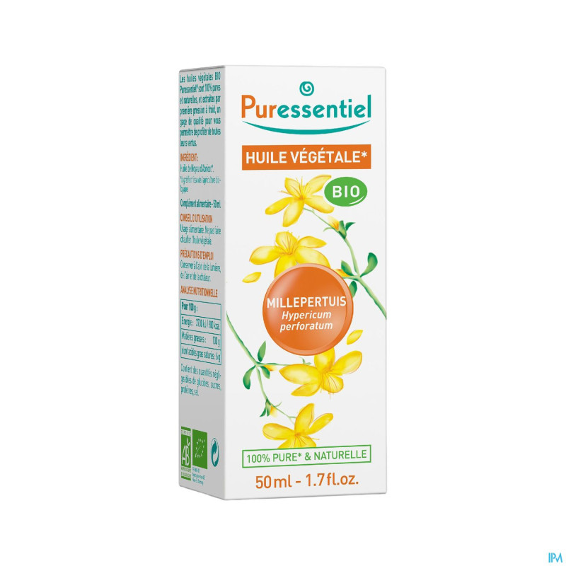 Puressentiel huile vegetale bio millepertuis  50ml