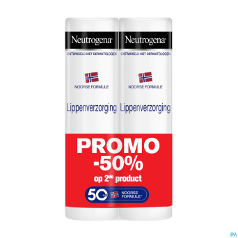 Neutrogena f/n stick levres duo 2x4,8g    2e -50%