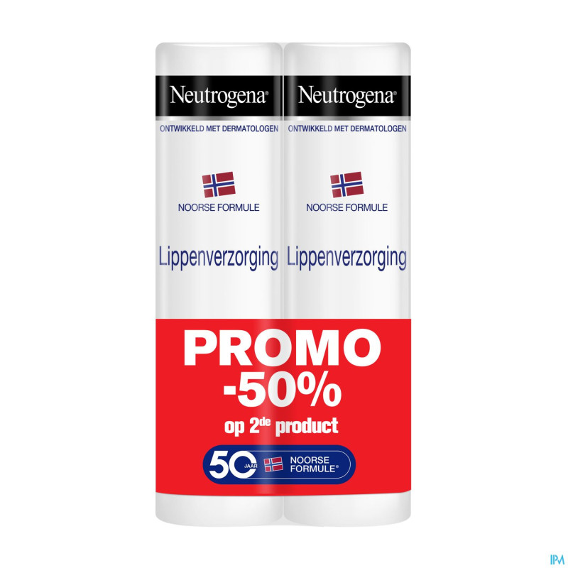 Neutrogena f/n stick levres duo 2x4,8g    2e -50%