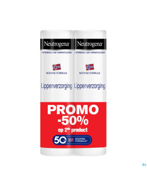 Neutrogena f/n stick levres duo 2x4,8g    2e -50%