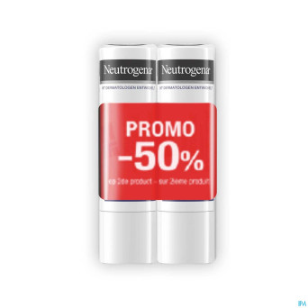 Neutrogena f/n stick levres duo 2x4,8g    2e -50%