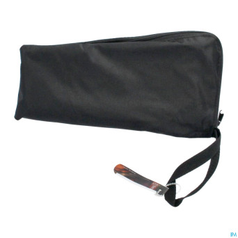 Finna canne pl. regl.poign.noir bois margaruta alu