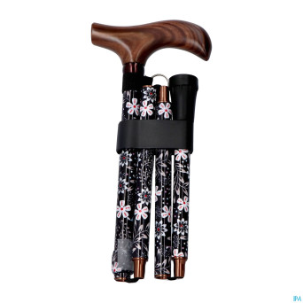 Pluviose canne pliable fantas. poignee bois bird