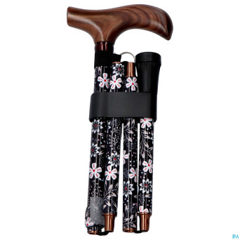 Pluviose canne pliable fantas. poignee bois bird