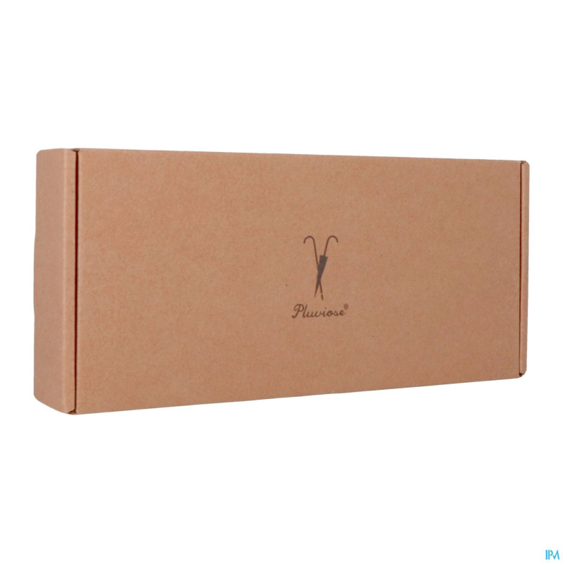 Pluviose canne pliable fantas. poignee bois bleu