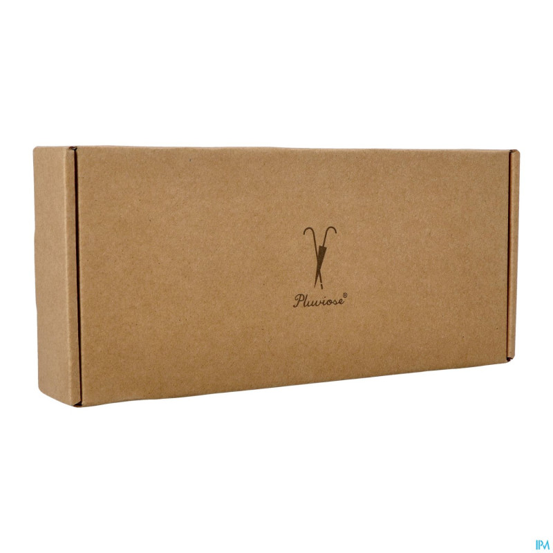 Pluviose canne pliable uni poignee bois champagne