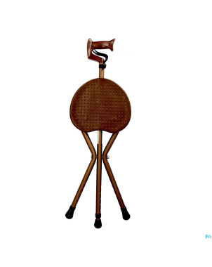 Pluviose canne siege aluminium cuivre