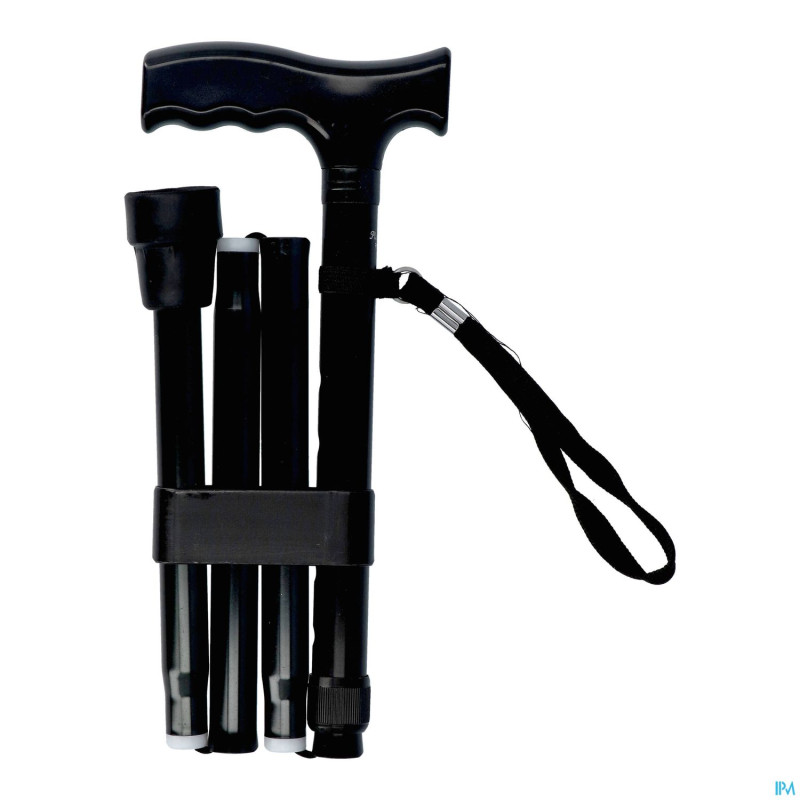 Pluviose canne pliable 5 pieces noir