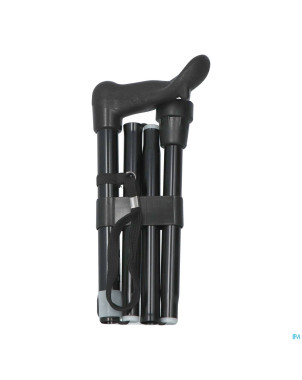 Pluviose canne pliable 5pcs poign.anat.noir gauche