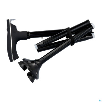 Pluviose canne loyal pliable noir