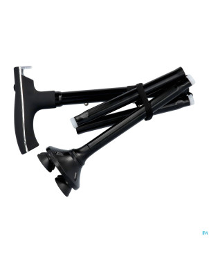 Pluviose canne loyal pliable noir