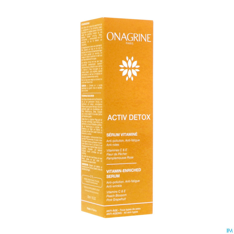 Soins a/age activ detox serum vitamine fl 30ml