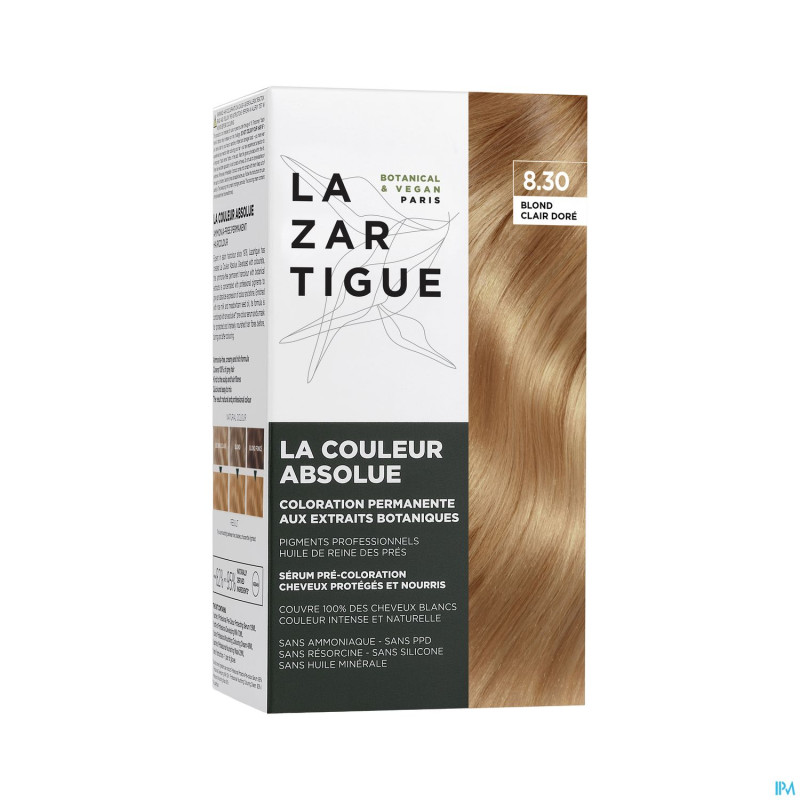 Lazartigue couleur absolue 8.30 blond clair dore