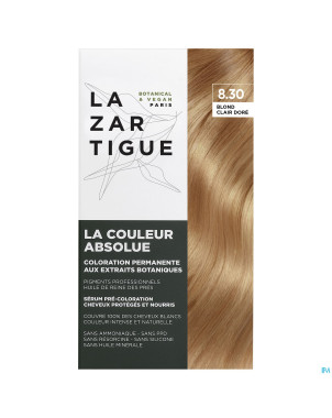 Lazartigue couleur absolue 8.30 blond clair dore