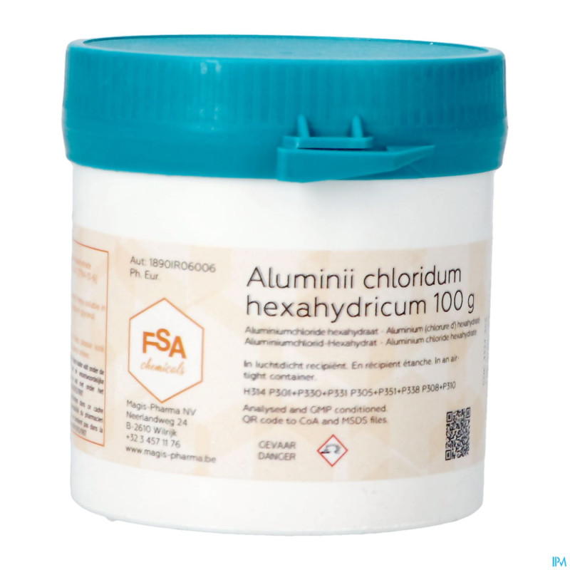 Aluminium chlorure hexahydrate 100g magis