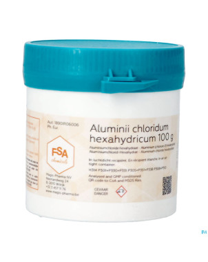 Aluminium chlorure hexahydrate 100g magis