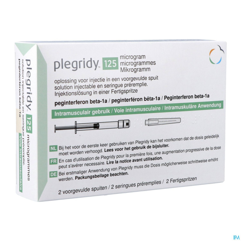 Plegridy 125mcg sol inj im ser preremplie 2