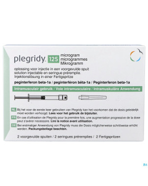 Plegridy 125mcg sol inj im ser preremplie 2