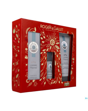 Roger&gallet coffret noel edt homme menthe   100ml